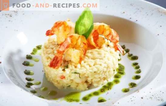 Risotto com camarão - um prato italiano em sua cozinha. Uma seleção das melhores receitas de risoto com camarão: em creme e com vinho