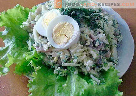 Salada de arenque - as melhores receitas. Como corretamente e saboroso cozinhar salada de arenque.