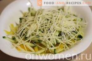 Salada de Abacate com Queijo e Pepino