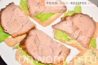 Sanduíche com carne de porco e legumes