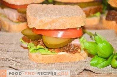 Smörgås med fläsk och grönsaker
