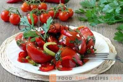 Tomates em conserva rápidos