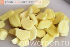 Batatas com queijo no forno