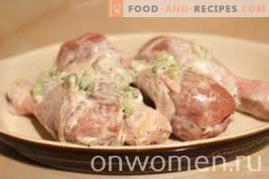 Coxinhas de frango marinadas em kiwi