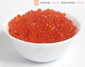Caviar vermelho: benefício e dano