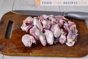 Estômagos de frango: benefício e dano
