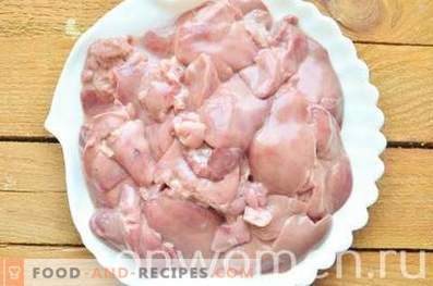 Bolo de fígado de fígado de galinha