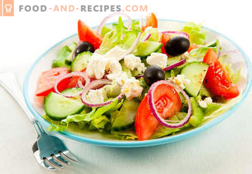 Saladas de baixa caloria - como cozinhá-las de forma adequada e saborosa