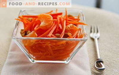 Salada de cenoura vitaminada: o sabor e os benefícios de uma refeição simples. Receitas para salada de vitamina cenoura: sobremesa ou lanchonete