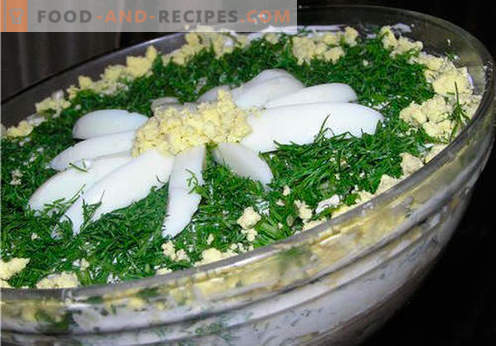 Salada de Camomila - uma seleção das melhores receitas. Como corretamente e saboroso para preparar a salada 